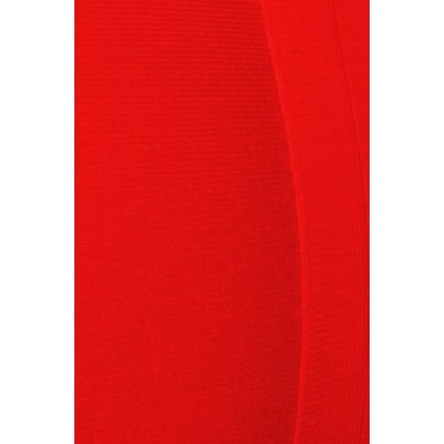 'Jhene' red v-neck midi bandage dress